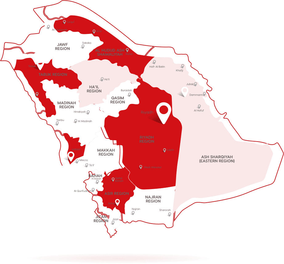 Map of branches